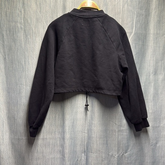 🚩 Kuwalla Black Cropped Sweatshirt size extra small - Picture 6 of 7